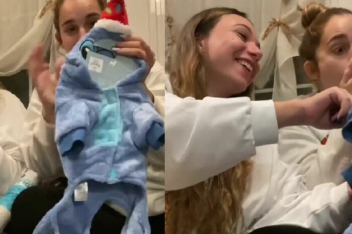 [Video] Mujer regaló ropa de perro a su futura sobrina y pasó bochornoso momento