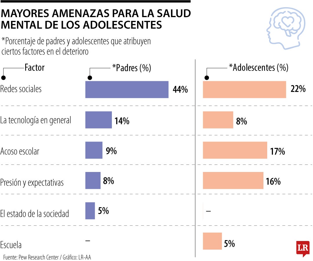 Las redes sociales, entre los factores que más inciden en la salud mental de los jóvenes