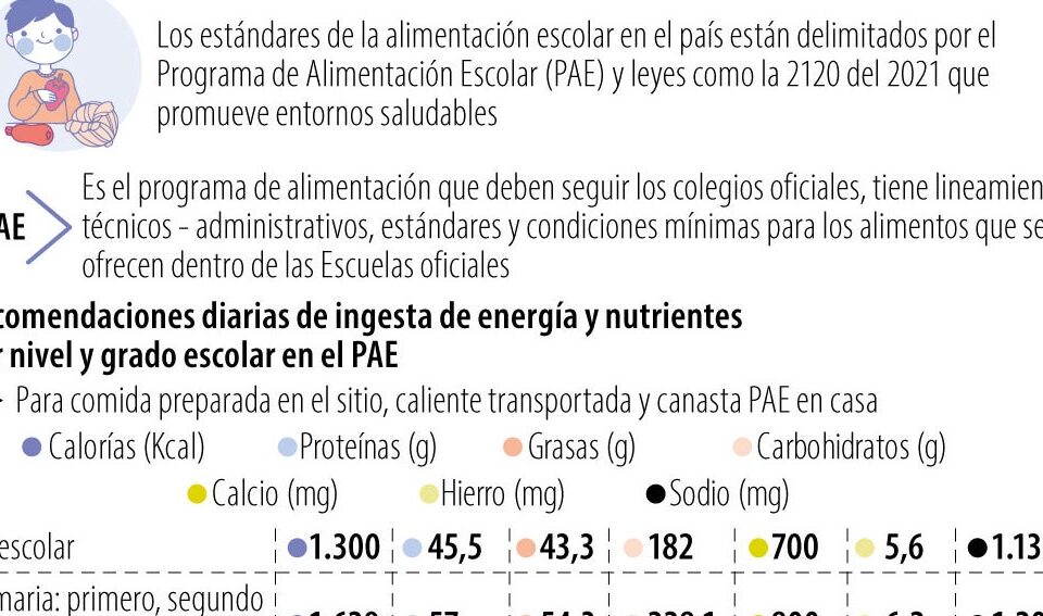 Desafío nutricional de la alimentación escolar, un mercado de US$84.000 millones